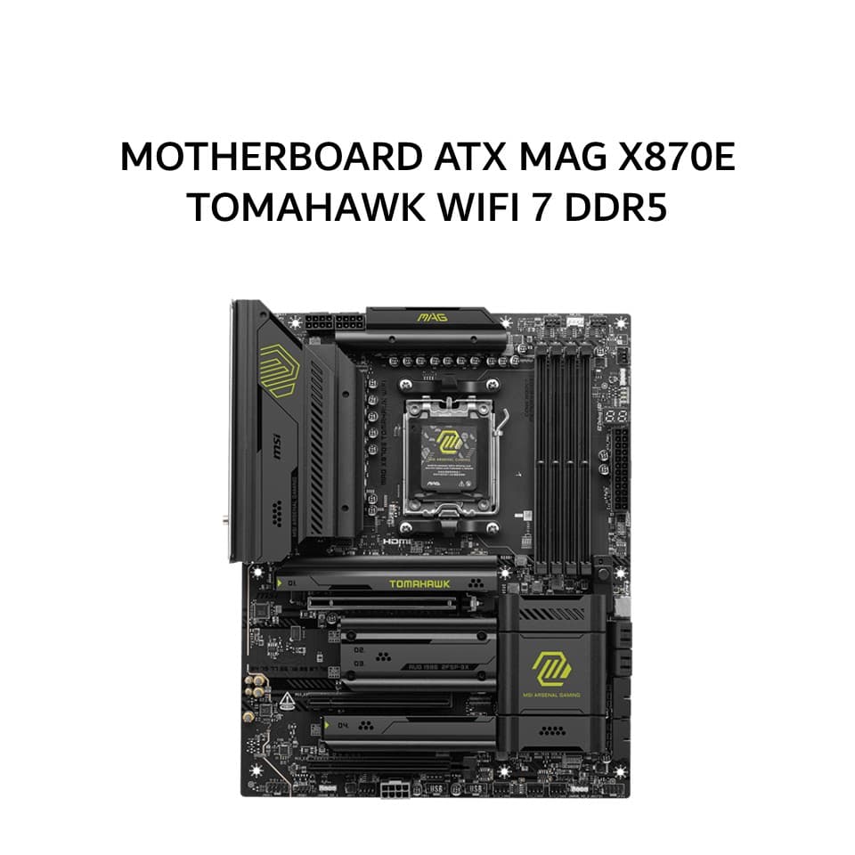 MSI MOTHERBOARD ATX MAG X870E TOMAHAWK WIFI 7 DDR5 AM5 /AMD 3Y