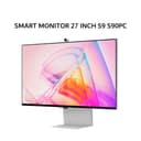 SAMSUNG SMART MONITOR 27 INCH S9 S90PC IPS QHD 5K 2880P 5MS TIZEN OS WIFI  SILVER ERGONOMIC SPEAKER 1Y PART + 3Y SERVICE - Image 1