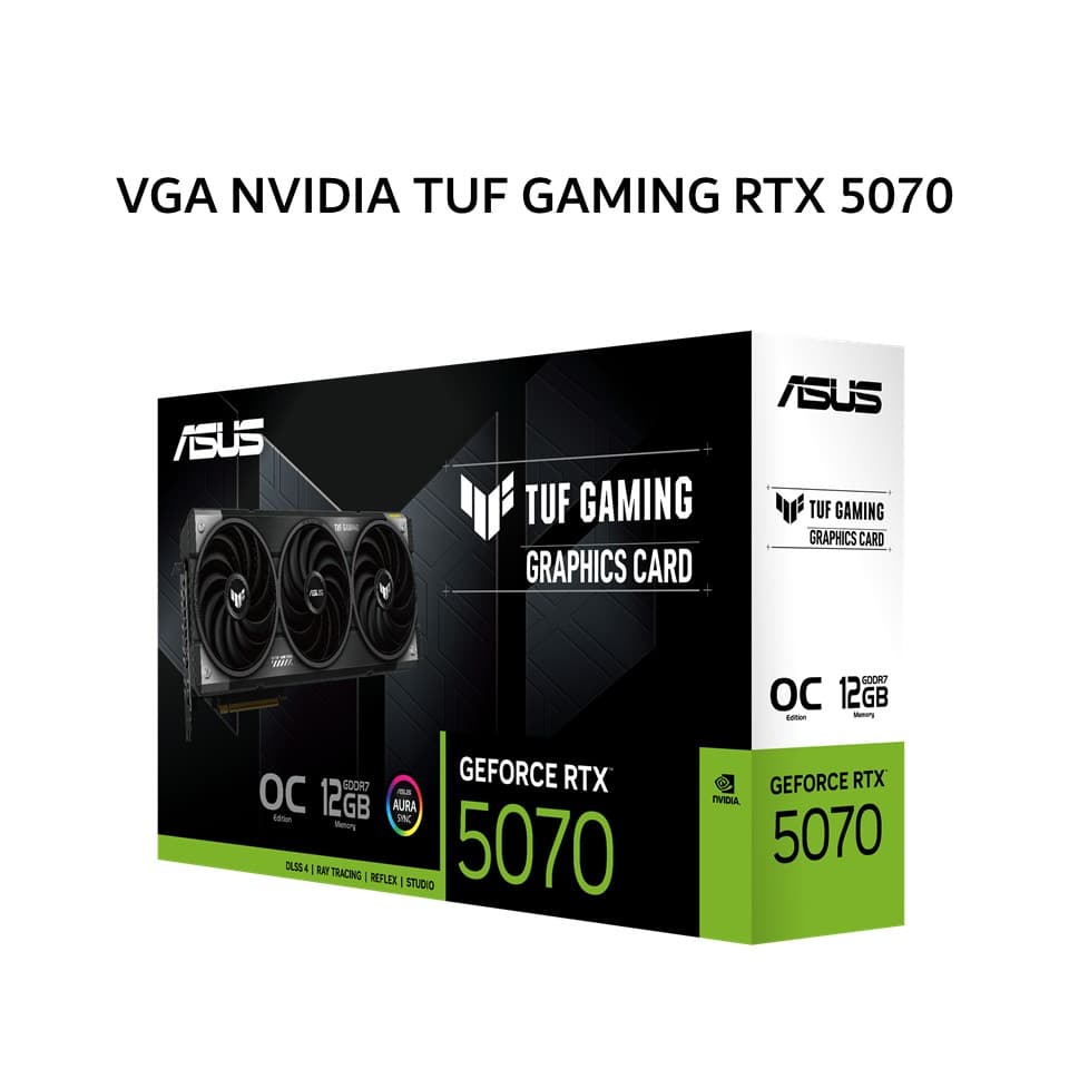 ASUS VGA NVIDIA GEFORCE TUF GAMING RTX 5070 12GB GDDR7 OC 3Y