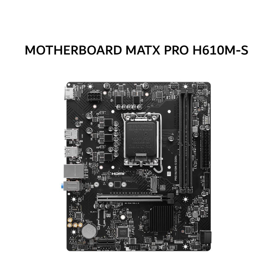 MSI MOTHERBOARD MATX PRO H610M-S DDR4 LGA1700 /INTEL 3Y