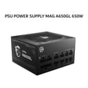 MSI PSU POWER SUPPLY MAG A650GL 650W (80+ GOLD) FULLY MODULAR BLACK 7Y - Image 1