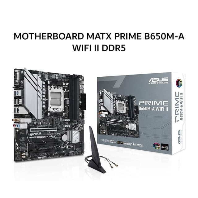 ASUS MOTHERBOARD MATX PRIME B650M-A WIFI II DDR5 AM5 /AMD 3Y