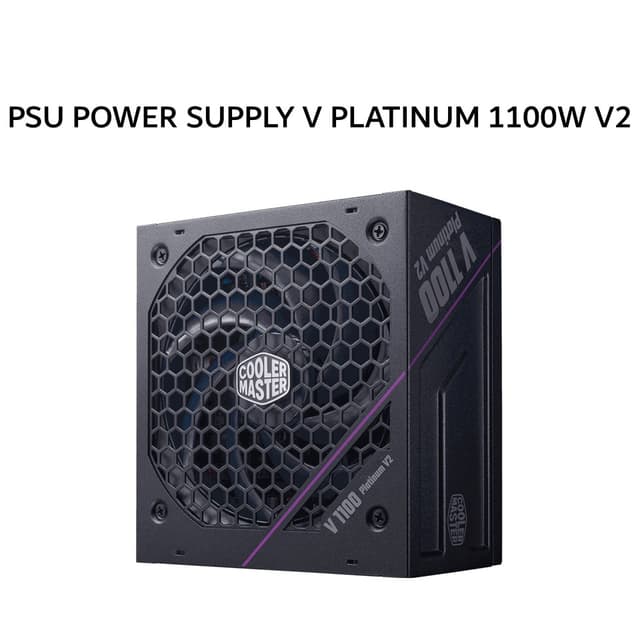 COOLER MASTER PSU POWER SUPPLY V PLATINUM 1100W V2 (80+ PLATINUM) FULLY MODULAR ATX 3.1 12V-2X6 BLACK 12Y