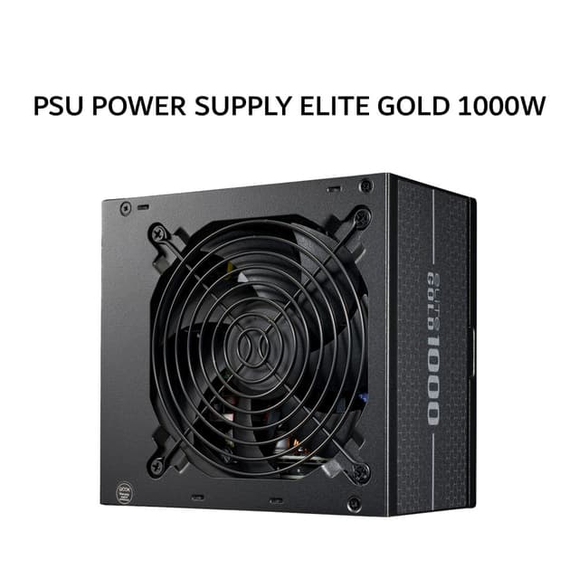 COOLER MASTER PSU POWER SUPPLY ELITE GOLD 1000W (80+ GOLD) FULLY MODULAR ATX 3.1 PCIE 5.0 BLACK 5Y