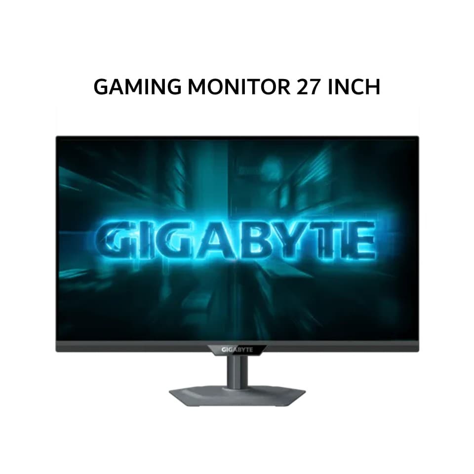 GIGABYTE GAMING MONITOR 27 INCH SS IPS QHD 2K 1440P 0.5MS 210HZ G27Q20 HDR ERGO 3Y