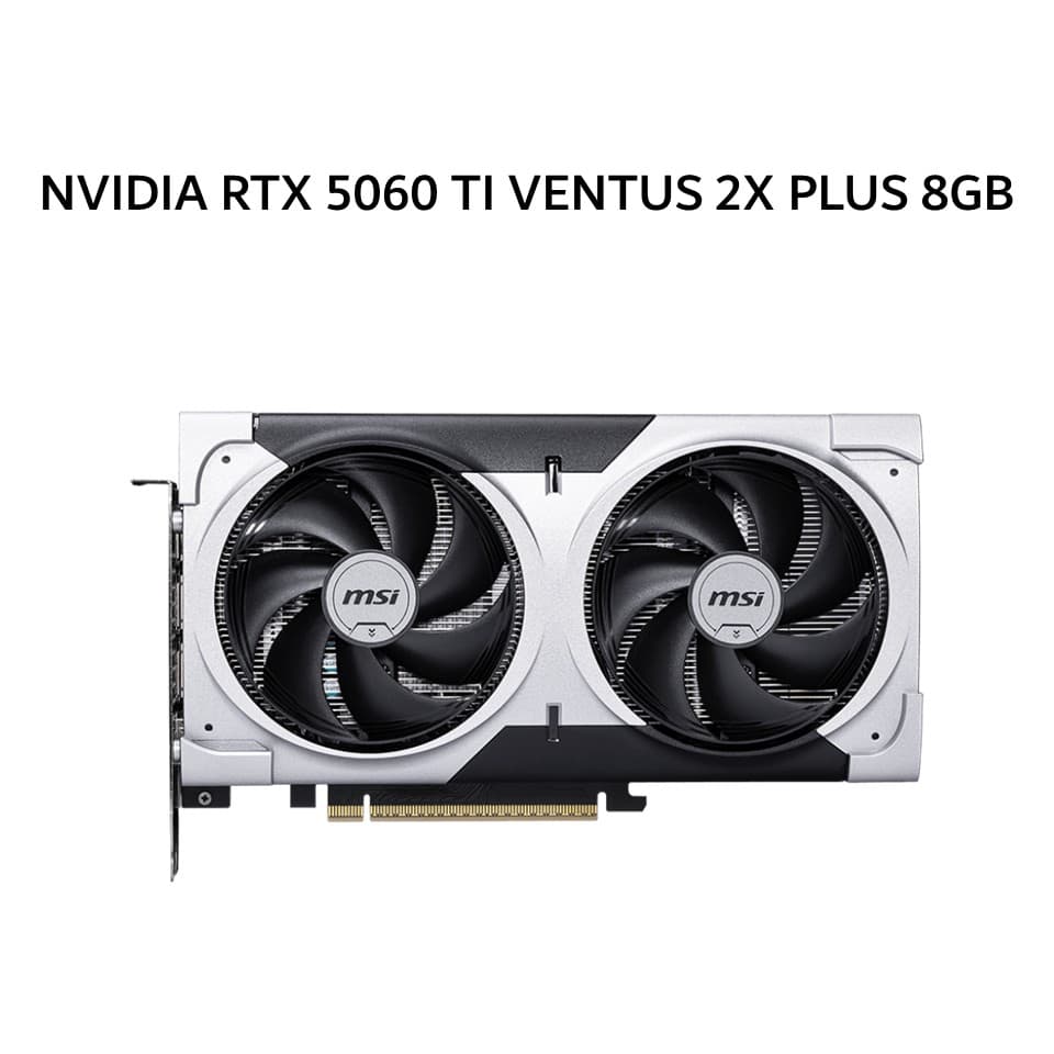 MSI VGA NVIDIA GEFORCE RTX 5060 TI VENTUS 2X PLUS 8GB GDDR7 3Y