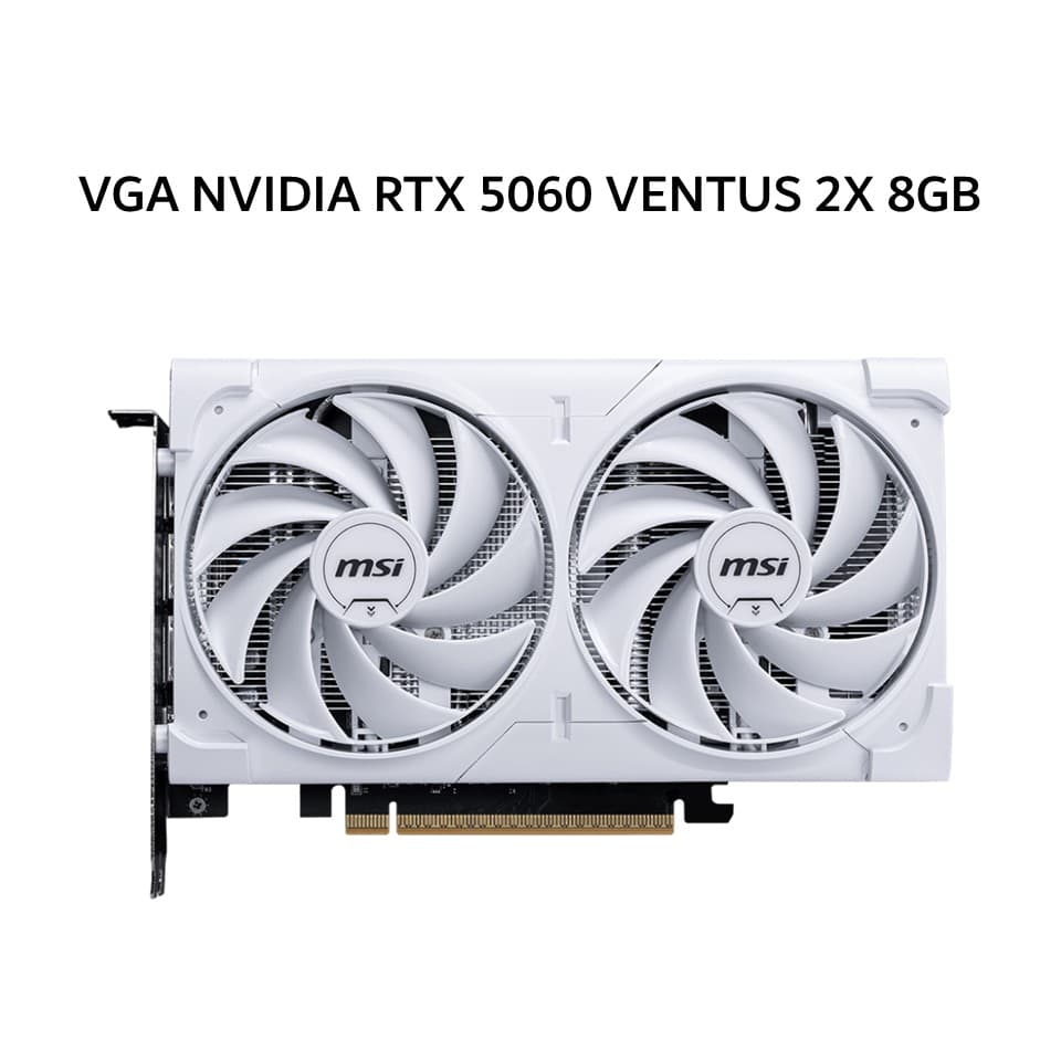 MSI VGA NVIDIA GEFORCE RTX 5060 VENTUS 2X 8GB GDDR7 OC WHITE 3Y